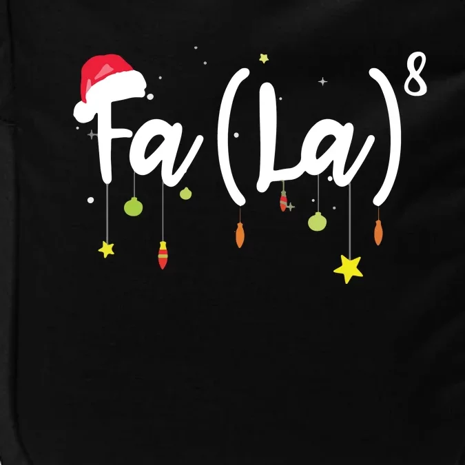 FA (LA)8 Funny Christmas Santa Fa La Math Impact Tech Backpack