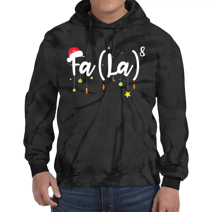 FA (LA)8 Funny Christmas Santa Fa La Math Tie Dye Hoodie