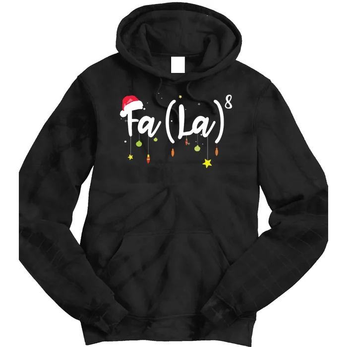 FA (LA)8 Funny Christmas Santa Fa La Math Tie Dye Hoodie