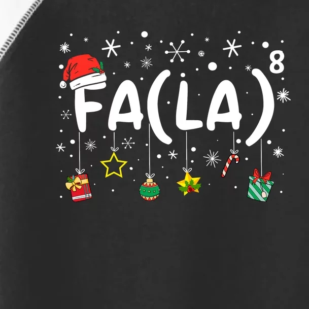 Fa (La)8 Funny Christmas Santa Fa La Math Teacher Toddler Fine Jersey T-Shirt