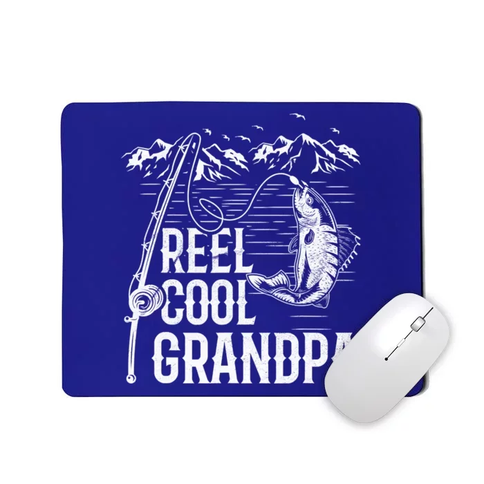 Fishing Lover Funny Gift Reel Cool Grandpa Fish Fishing Gift Mousepad