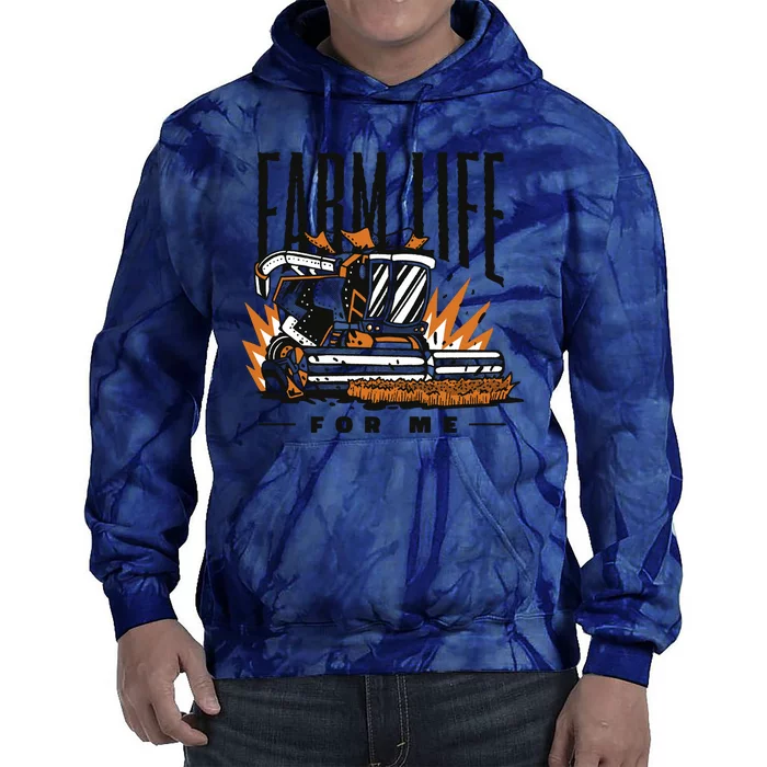 Farm Life For Me Tractor Tie Dye Hoodie