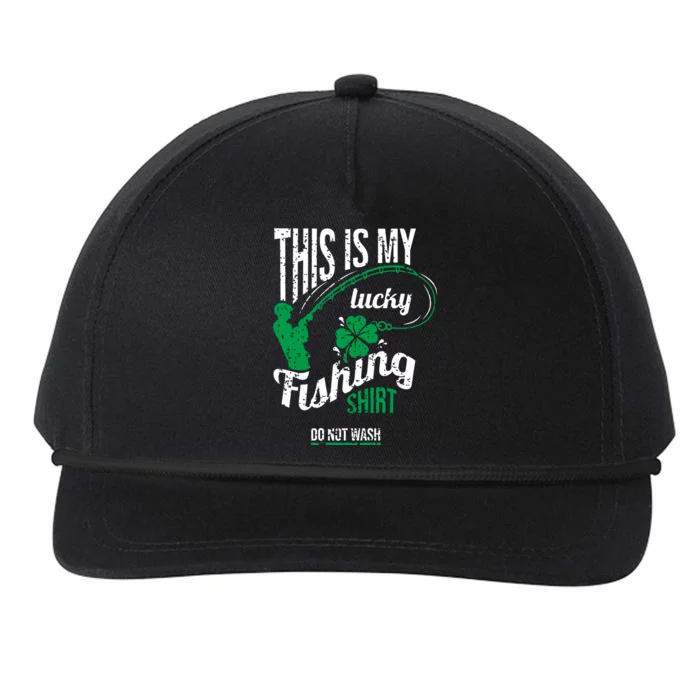 Funny Lucky Fishing Fisher Shamrock St Patricks Day Gift Great Gift Snapback Five-Panel Rope Hat