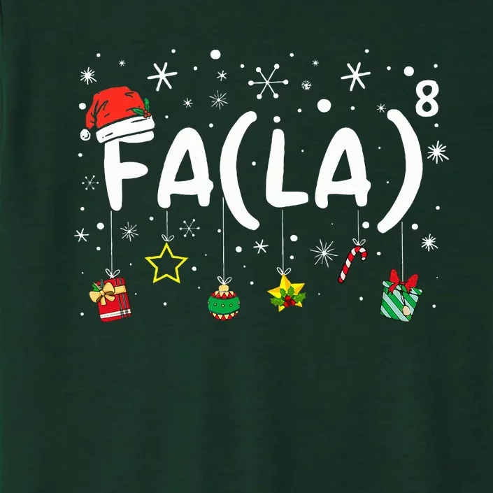 FA (LA)8 Funny Christmas Santa Fa La Math Teacher ChromaSoft Performance T-Shirt