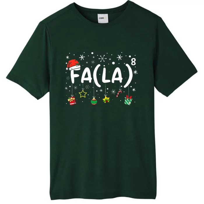 FA (LA)8 Funny Christmas Santa Fa La Math Teacher ChromaSoft Performance T-Shirt