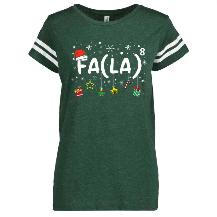 FA (LA)8 Funny Christmas Santa Fa La Math Teacher Enza Ladies Jersey Football T-Shirt