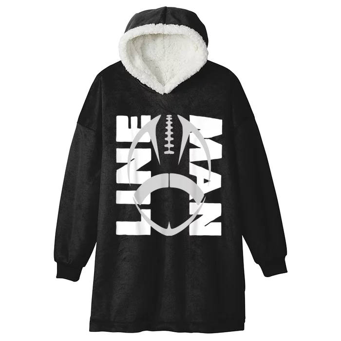 Football Lineman Hooded Wearable Blanket