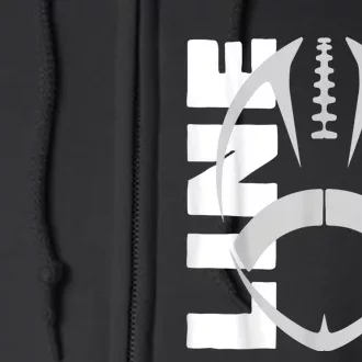 Football Lineman Full Zip Hoodie