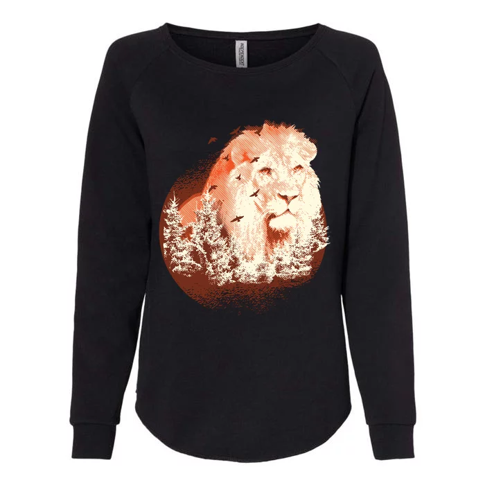 Forest Lion Womens California Wash Sweatshirt