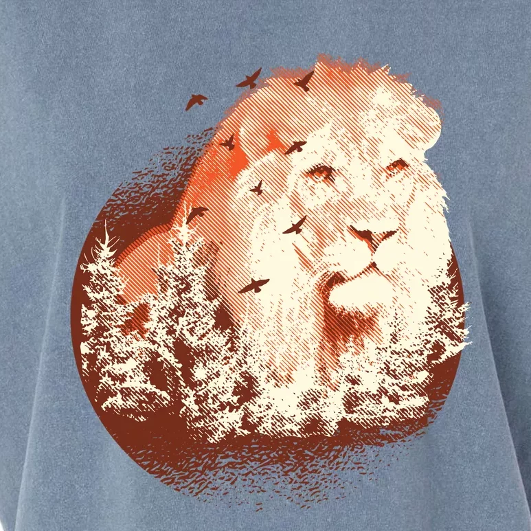 Forest Lion Garment-Dyed Women's Muscle Tee