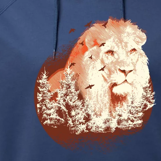 Forest Lion Performance Fleece Hoodie