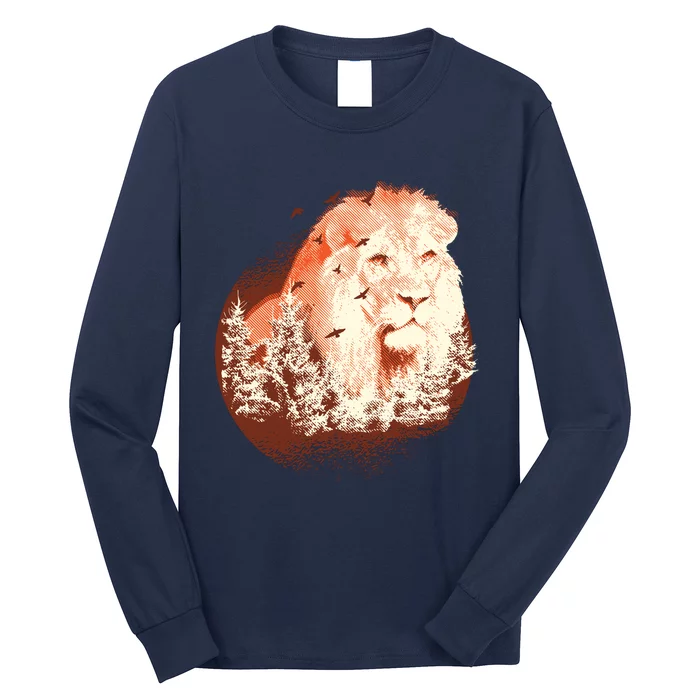 Forest Lion Long Sleeve Shirt