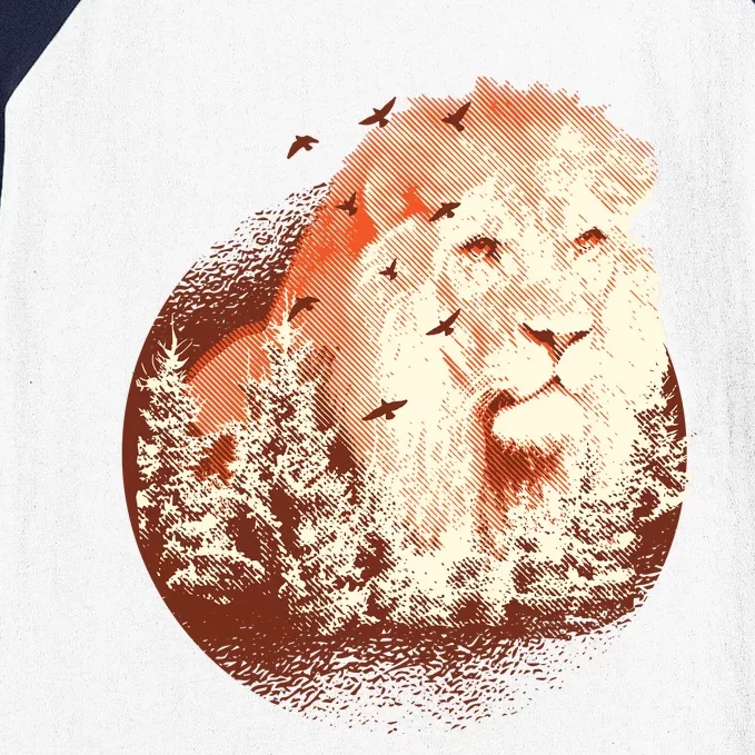 Forest Lion Baseball Sleeve Shirt