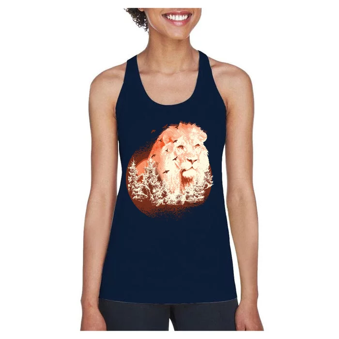 Forest Lion Women's Racerback Tank