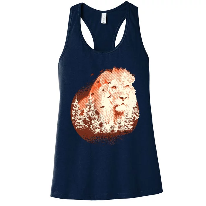 Forest Lion Women's Racerback Tank