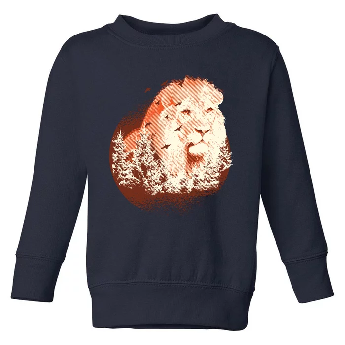 Forest Lion Toddler Sweatshirt