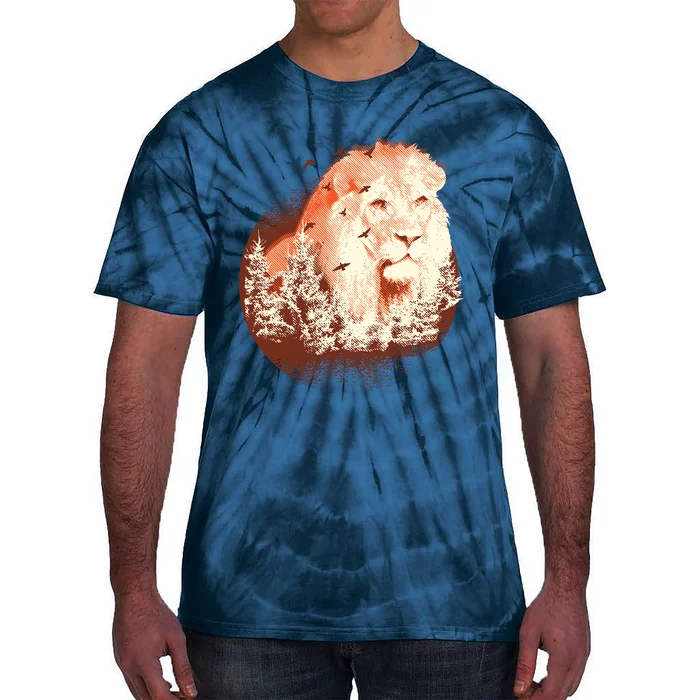 Forest Lion Tie-Dye T-Shirt