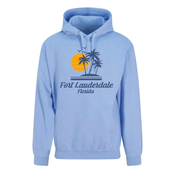 Fort Lauderdale Florida Gift Fl Beach Tourist Souvenir Usa Unisex Surf Hoodie