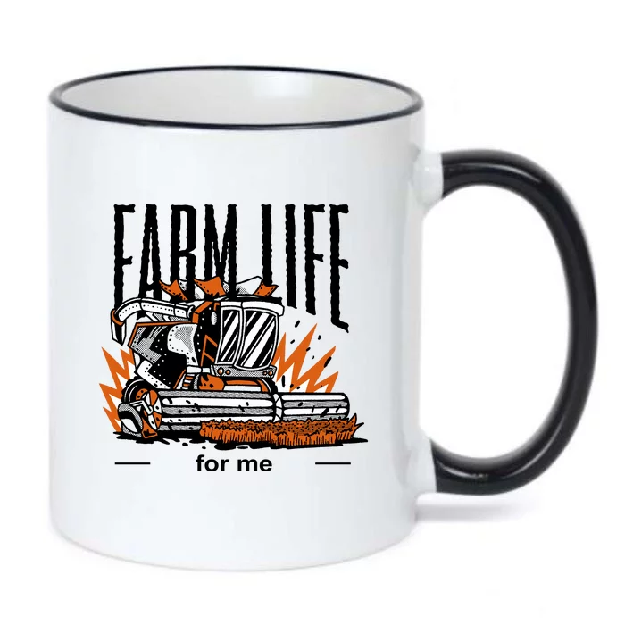 Farm Life For Me Black Color Changing Mug