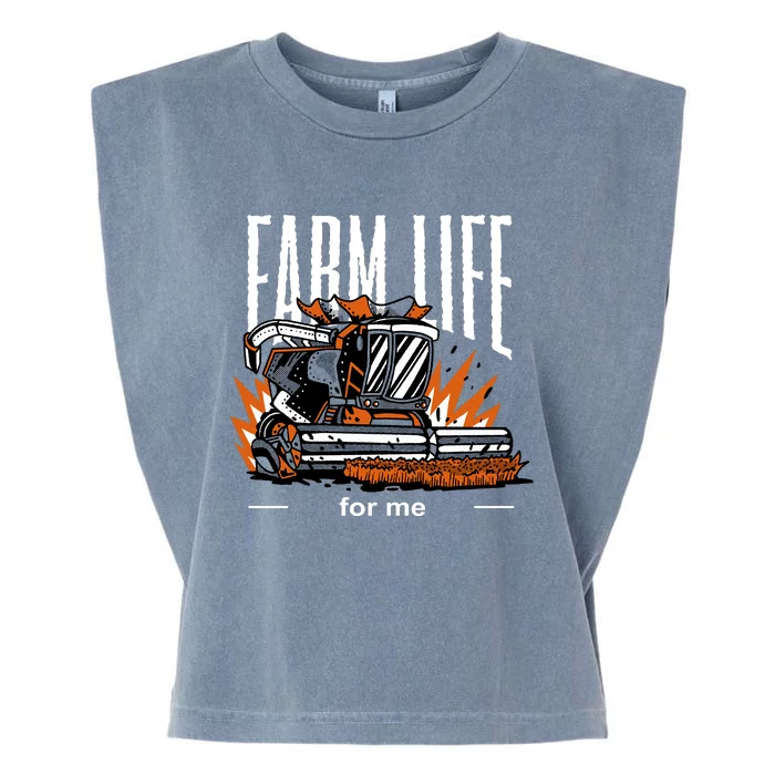 Farm Life For Me Garment-Dyed Women's Muscle Tee