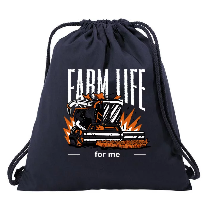 Farm Life For Me Drawstring Bag