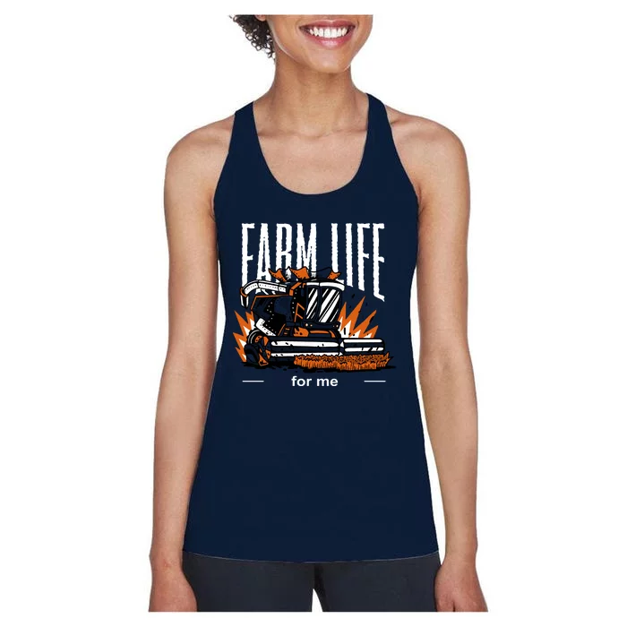 Farm Life For Me Women's Racerback Tank