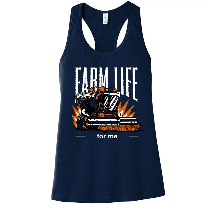 Farm Life For Me Women's Racerback Tank