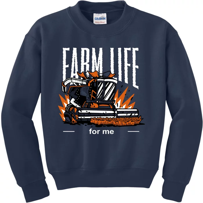 Farm Life For Me Kids Sweatshirt