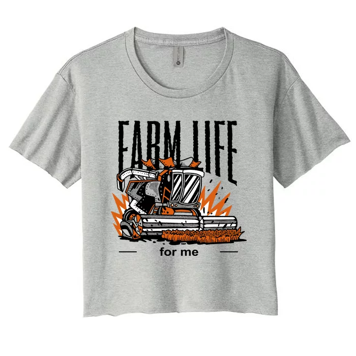 Farm Life For Me Women's Crop Top Tee