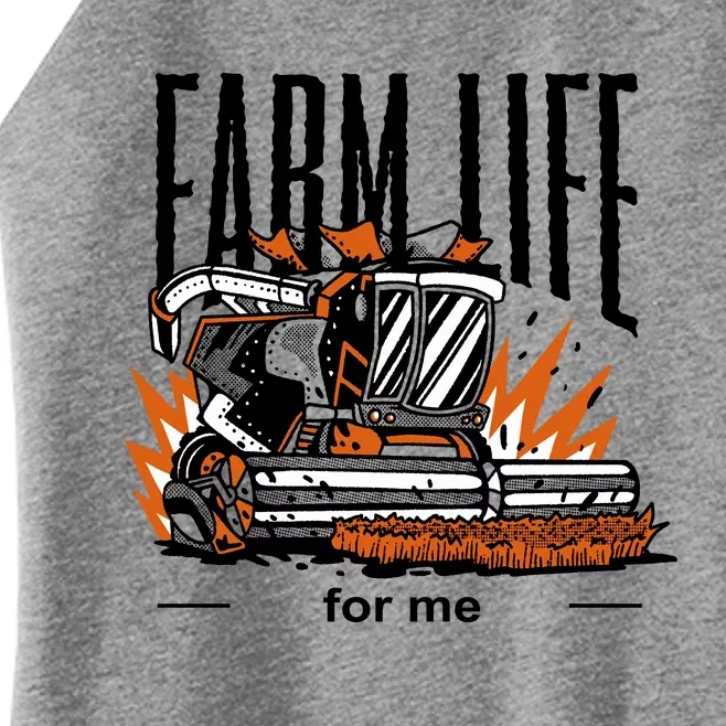 Farm Life For Me Women’s Perfect Tri Rocker Tank