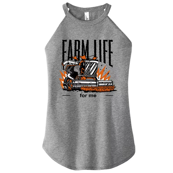 Farm Life For Me Women’s Perfect Tri Rocker Tank