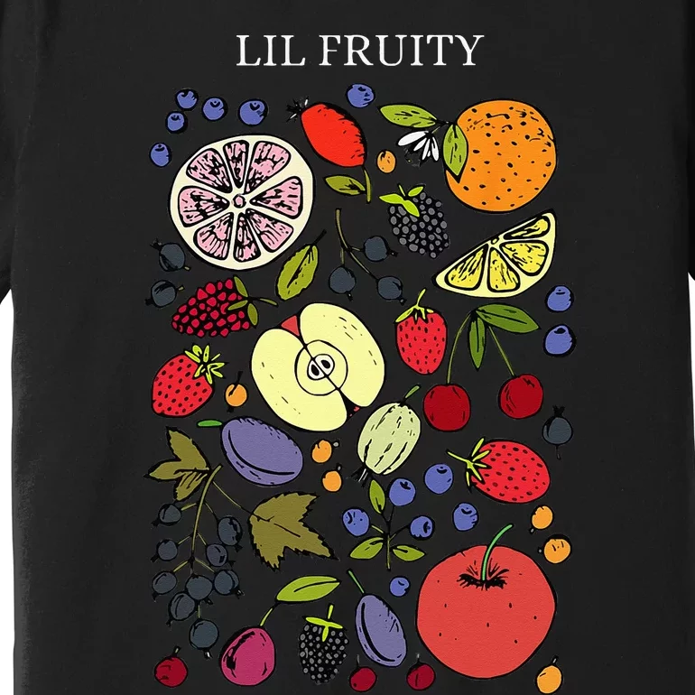 Funny Lil Fruity LGBTQ Subtle Lesbian LGBTQ Pride Month Premium T-Shirt