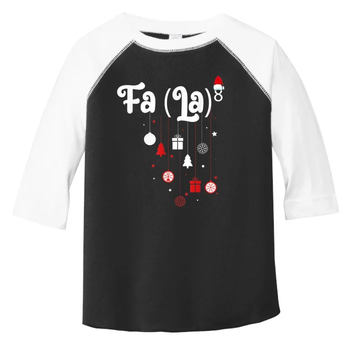 Fa (La)8 Funny Christmas Santa Fa La Math Toddler Fine Jersey T-Shirt