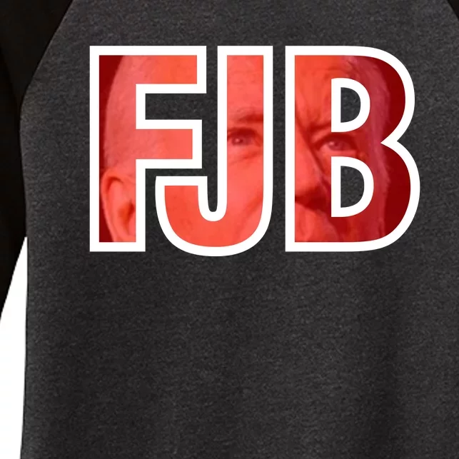 FJB Image Logo Women's Tri-Blend 3/4-Sleeve Raglan Shirt