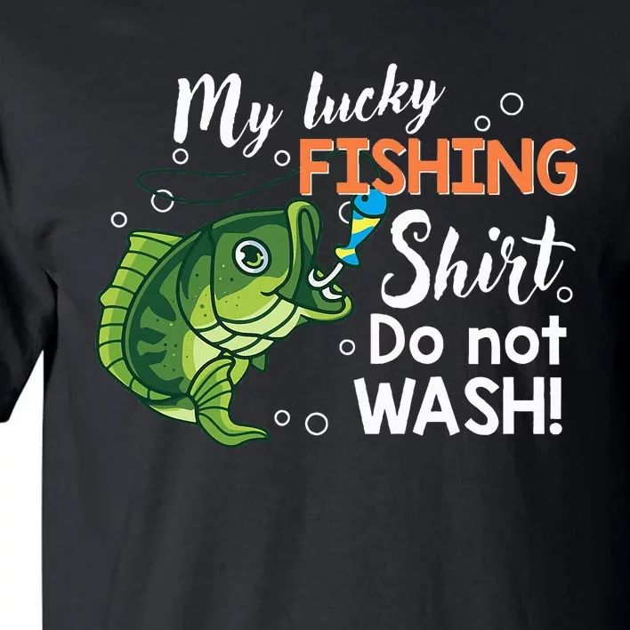 Funny Lucky Fishing Bass Fish Tall T-Shirt