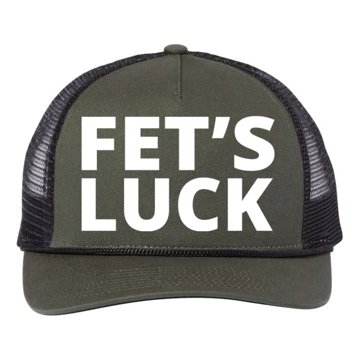 Fet's Luck Funny Retro Rope Trucker Hat Cap