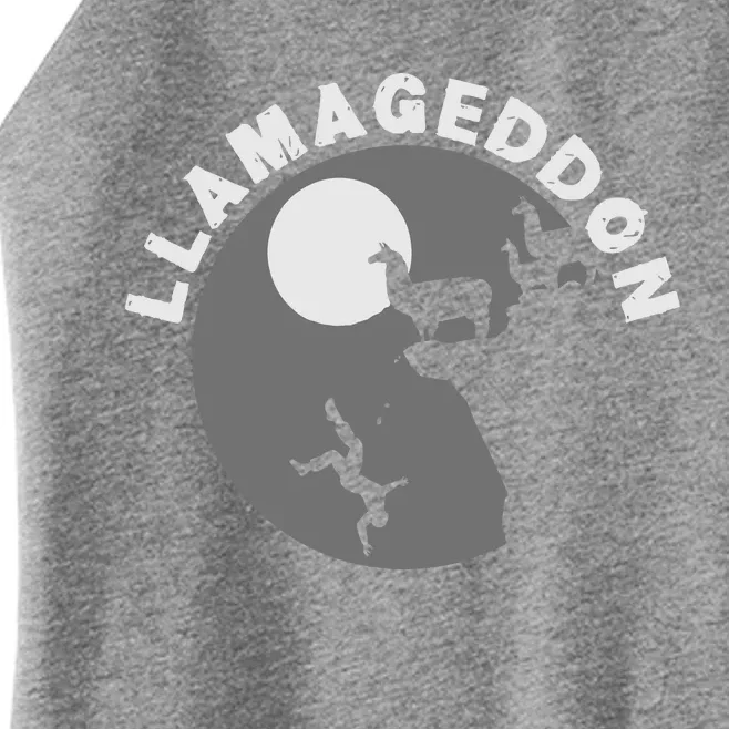 Funny Llamageddon For Llama Barnyard Lovers Women’s Perfect Tri Rocker Tank