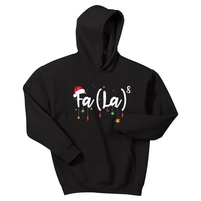 Fa (La)8 Funny Christmas Santa Fa La Math Kids Hoodie