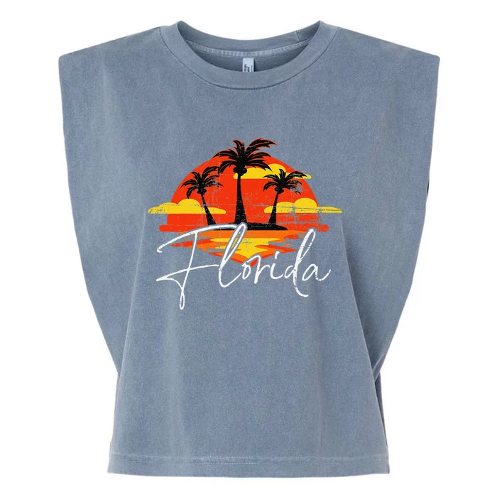 Florida Lover Florida Gift Florida Garment-Dyed Women's Muscle Tee