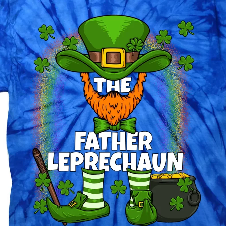 Father Leprechaun Family Matching St Patricks Day Party Gift Tie-Dye T-Shirt