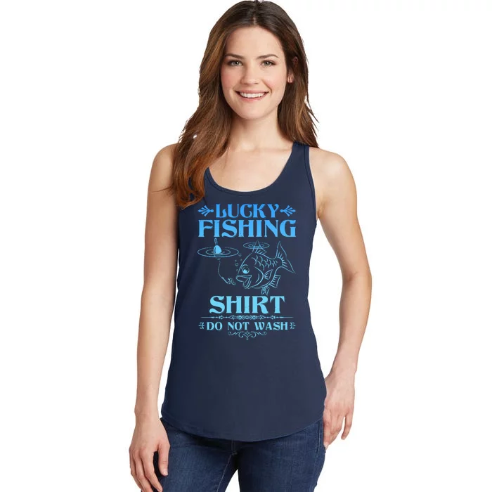 Funny Lucky Fishing Do Not Wash Fishing Fan Ladies Essential Tank