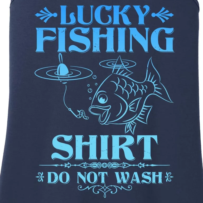 Funny Lucky Fishing Do Not Wash Fishing Fan Ladies Essential Tank