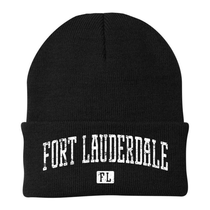 Fort Lauderdale Fl Vintage City Knit Cap Winter Beanie