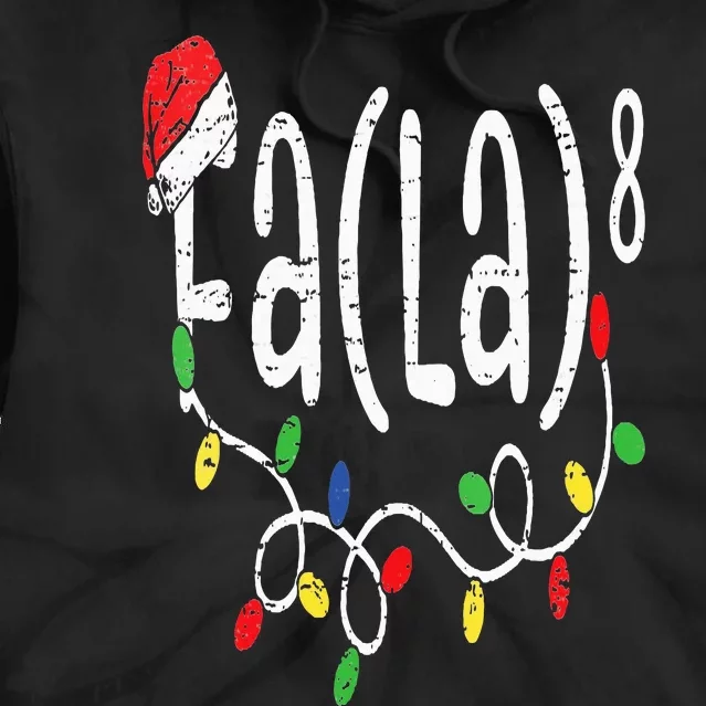 FA (LA)8 Funny Christmas Santa Fa La Math Teacher Tie Dye Hoodie