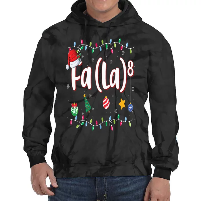 Fa (La)8 Funny Christmas Santa Fa La Math Tie Dye Hoodie