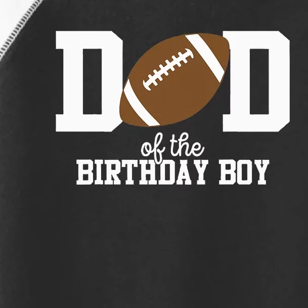 Football Lover's First Birthday Party Dad's Edition Toddler Fine Jersey T-Shirt