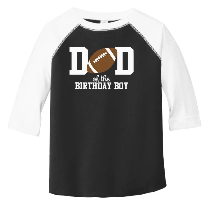 Football Lover's First Birthday Party Dad's Edition Toddler Fine Jersey T-Shirt