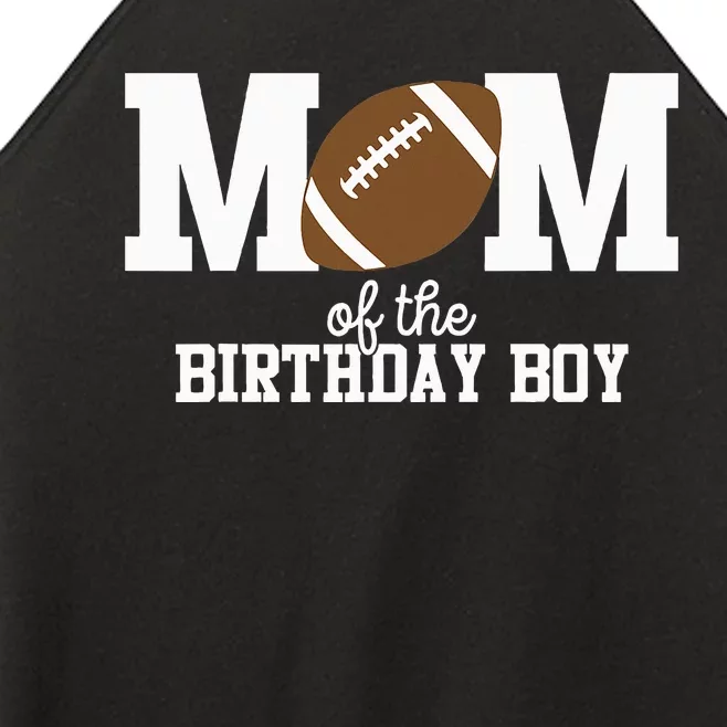 Football Lover's First Birthday Party Mom Women’s Perfect Tri Rocker Tank