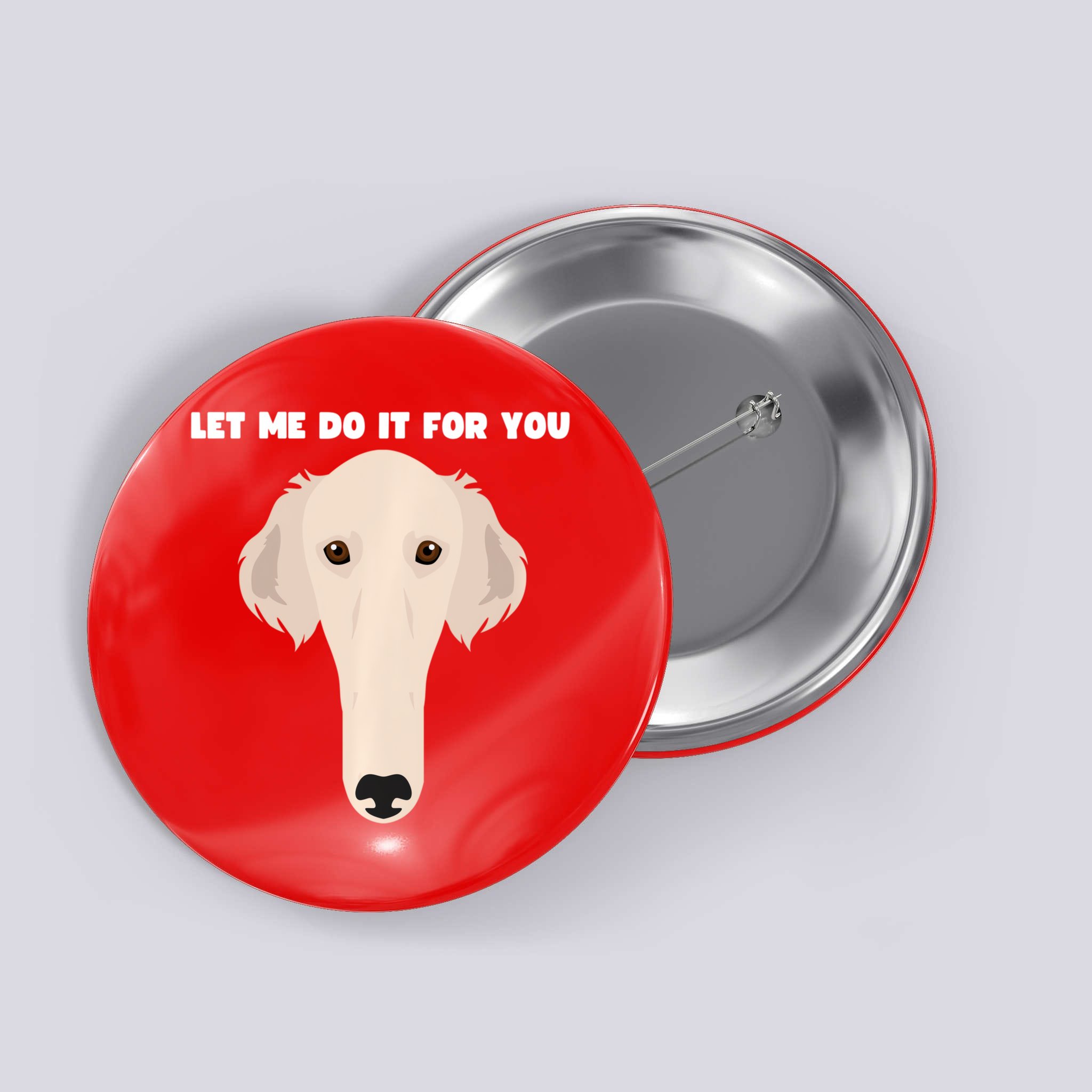 TeeShirtPalace Let Me Do It for You Borzoi Dog Funny Meme Tall T-Shirt