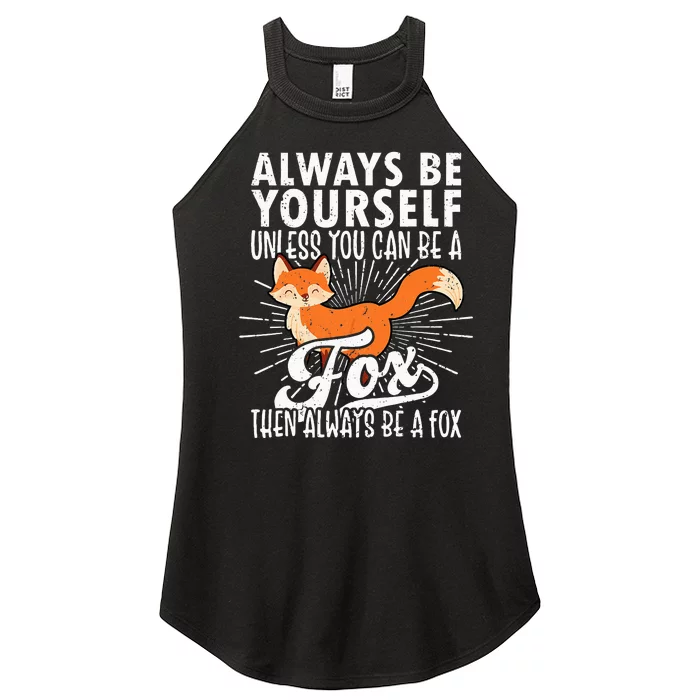 Fox Lover Funny Fox Tee Fox Gifts Fox Women’s Perfect Tri Rocker Tank